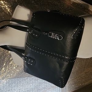 Astor Large Studded Leather Tote Bag